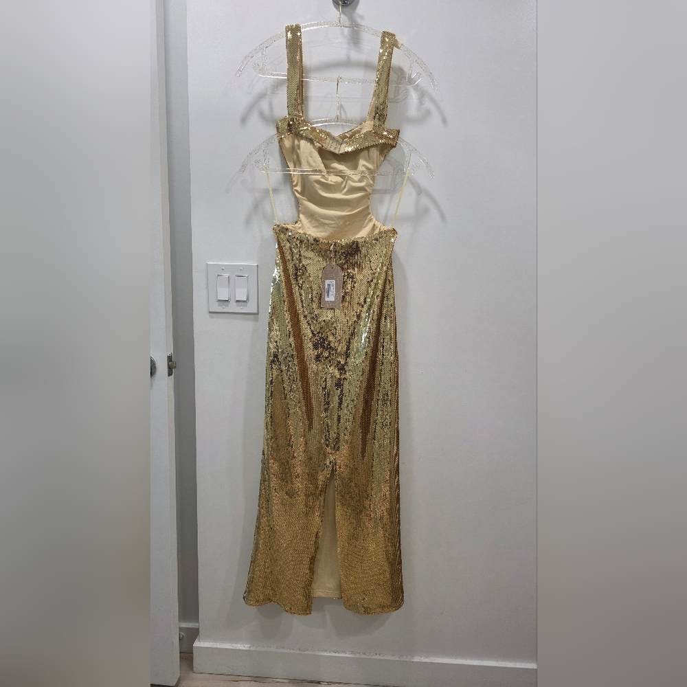 Meshki Adoria Sequin Cut Out Maxi Dress - Picture 2 of 3
